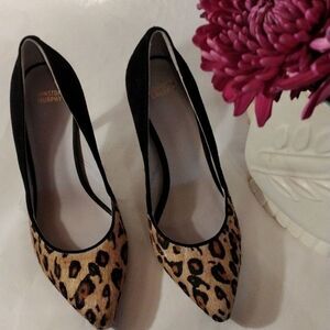 Johnston & Murphy Calf Hair, Animal Print Heels